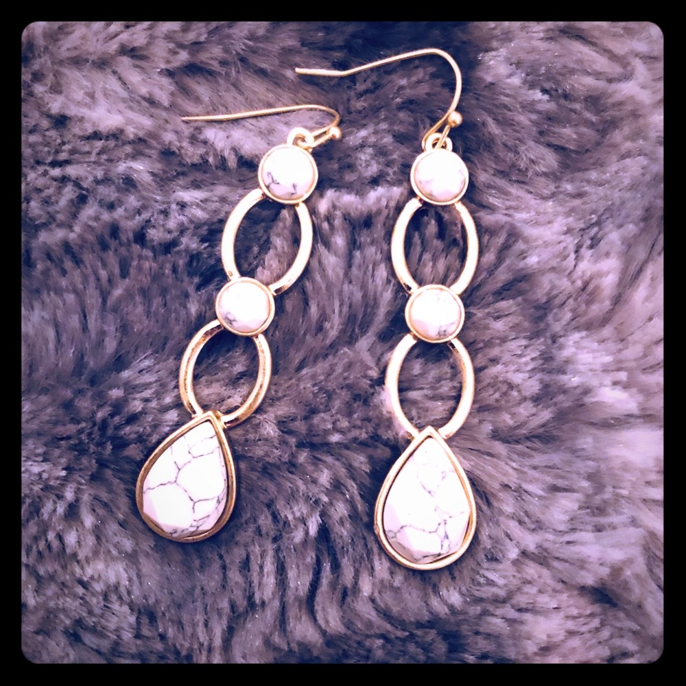 3/$15 Marble Stacked earrings